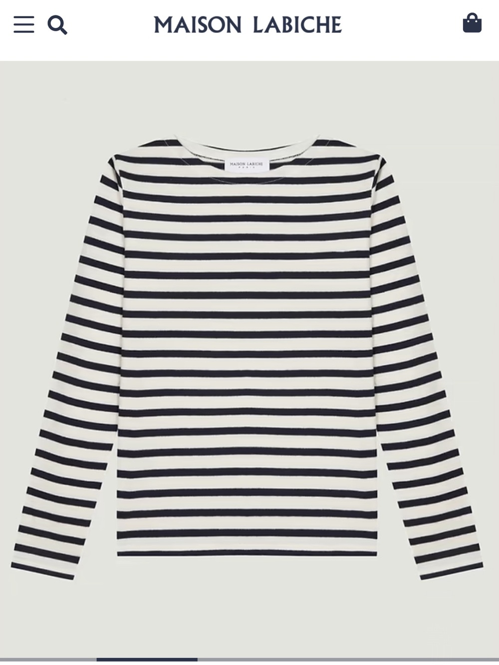Maison Labiche The Colombier Sailor Shirt - Navy & White